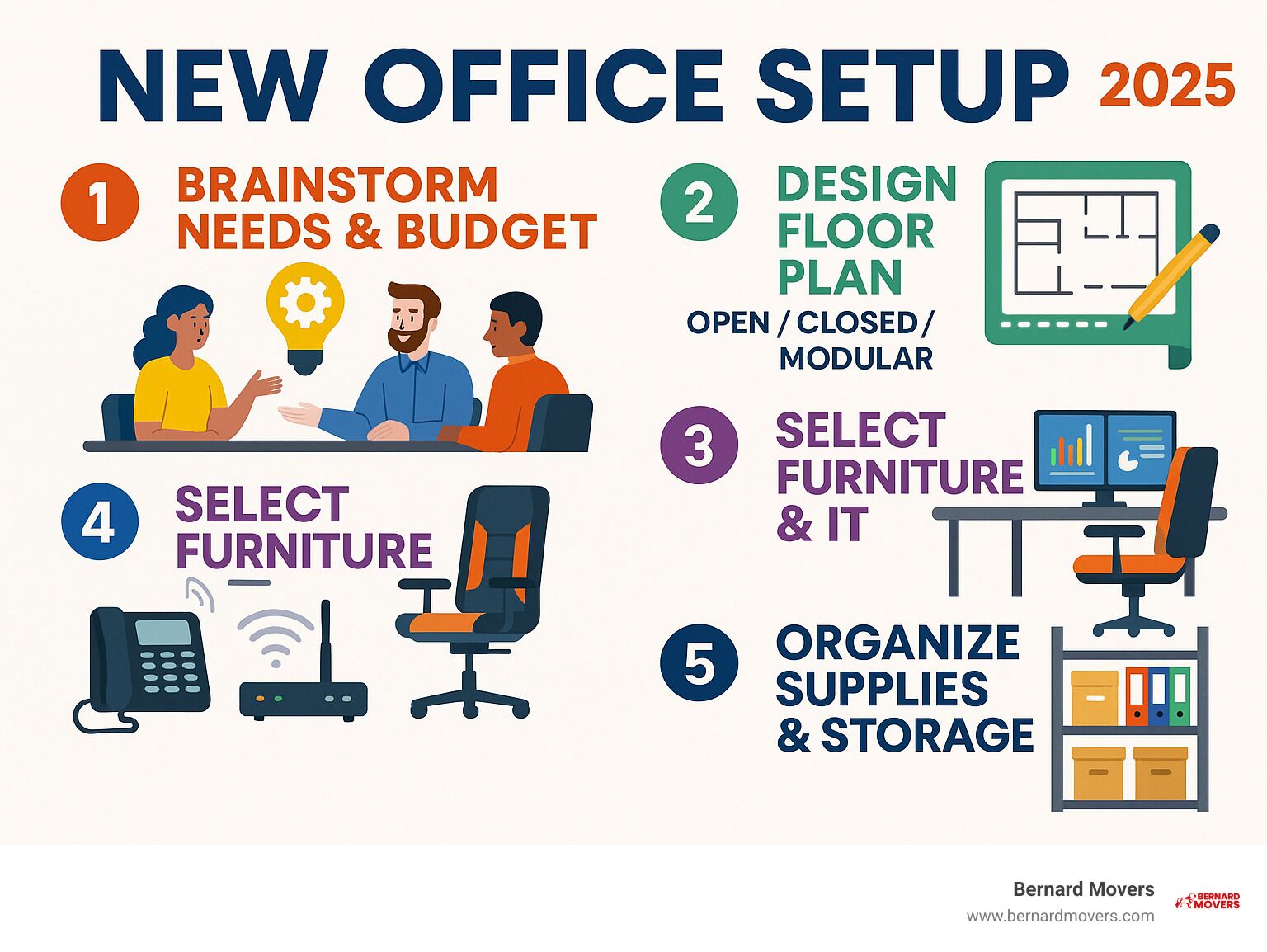 New office setup: 5 Steps to Ultimate Productivity